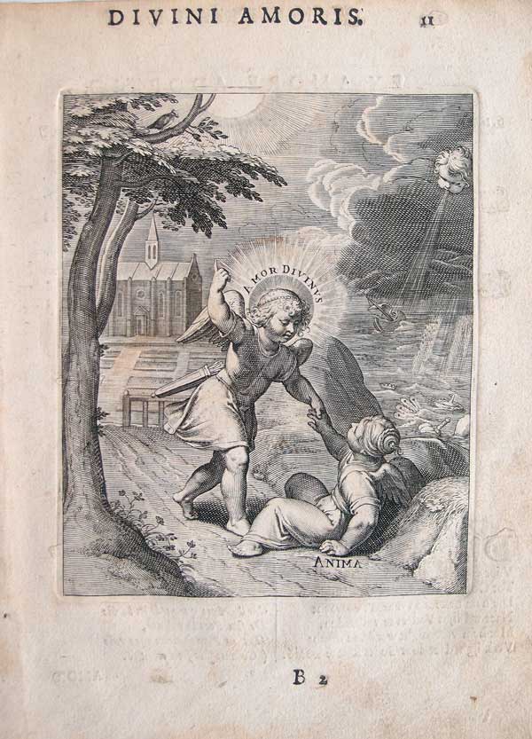 stampa antica emblema vaenius incipiendum