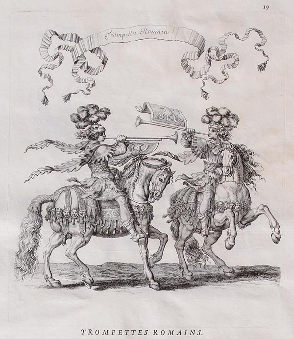 stampa antica equitazione trombettieri stampa equitazione trombettieri