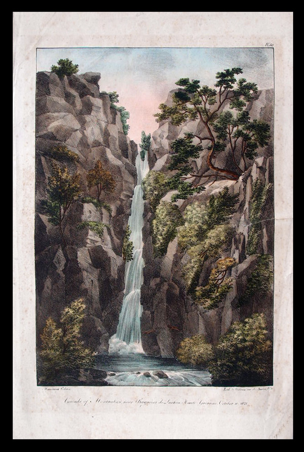 stampa antica cascata