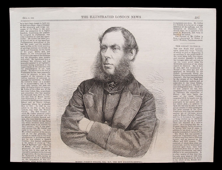 stampa antica robert porrett collier