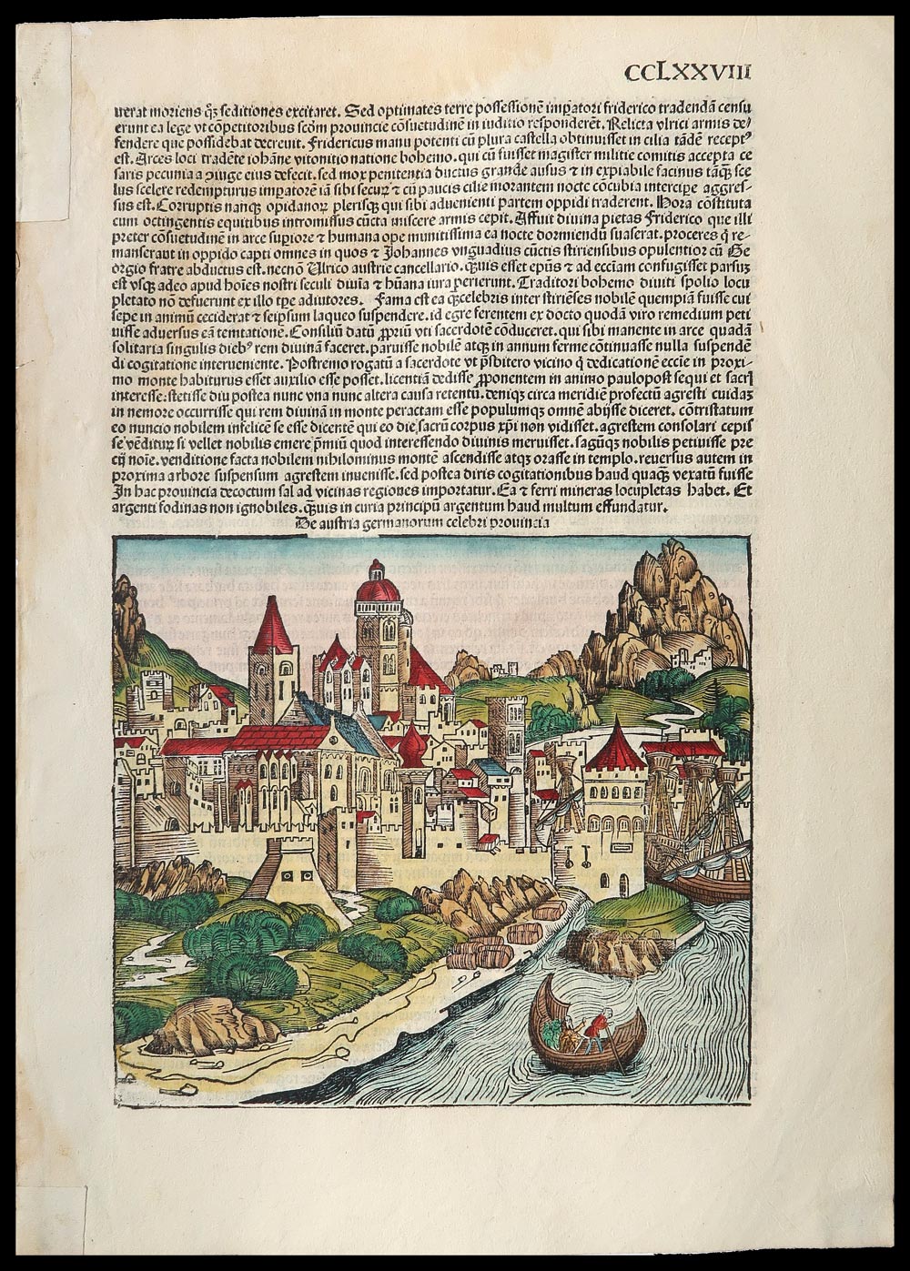 stampa antica de austria germanorum celebri provincia