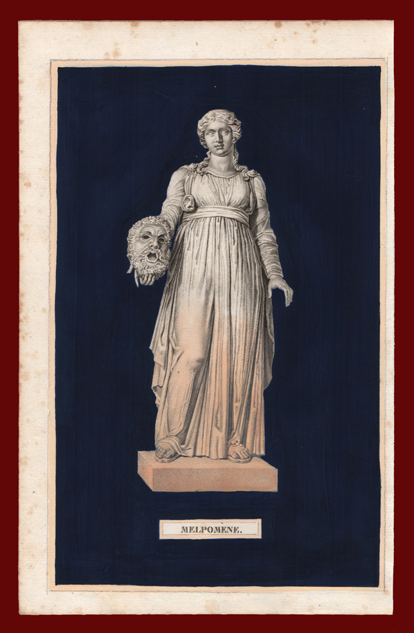 stampa antica melpomene vauthier