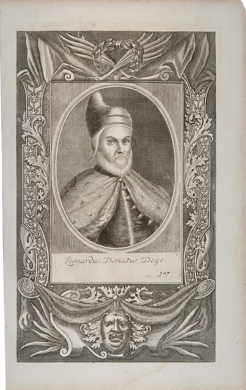 stampa antica ritratto leonardus donatus stampa antica leonardus donatus