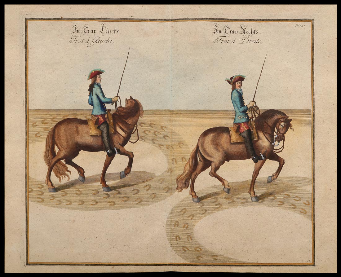 stampa antica trot gauche cavendish