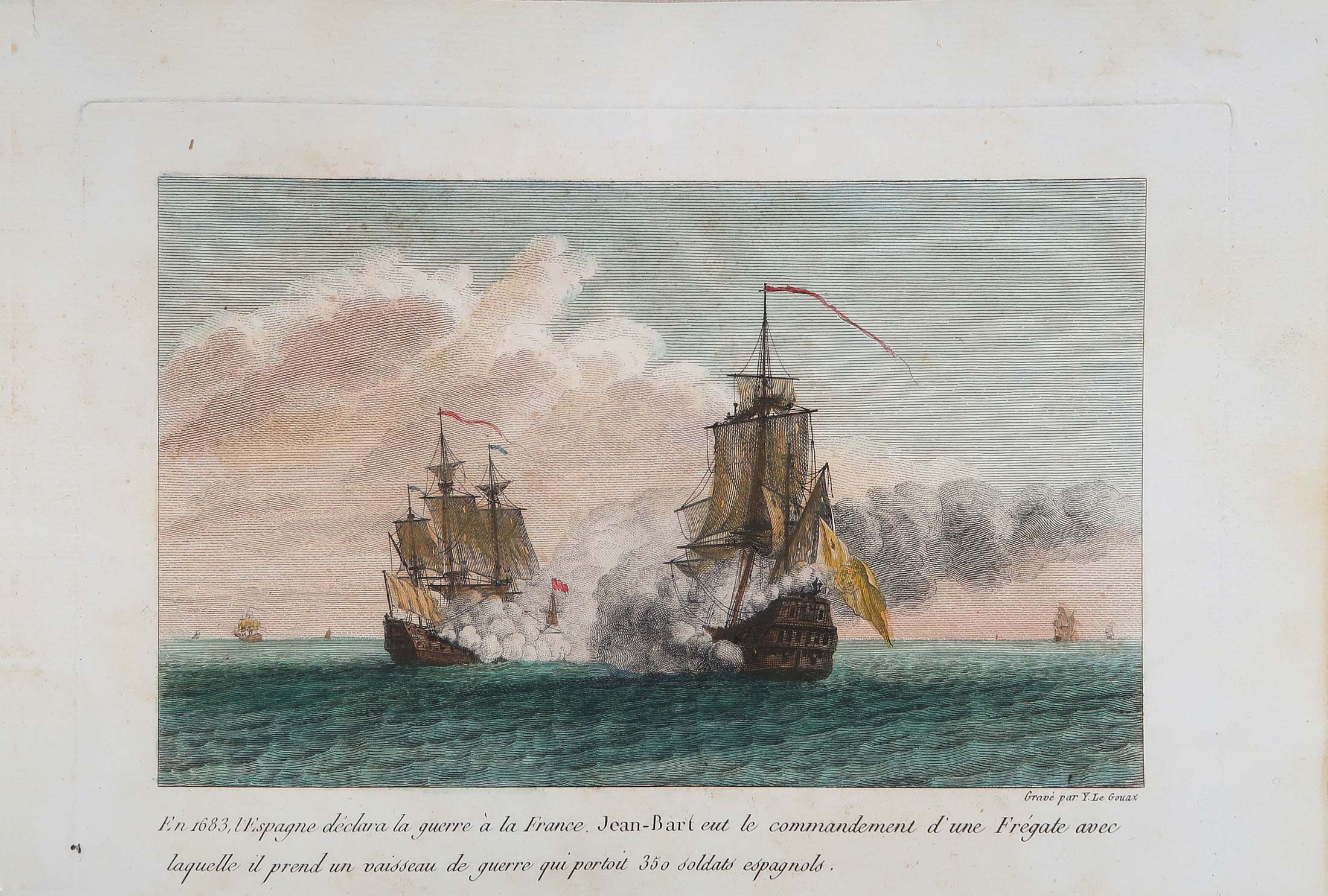 stampa antica vascello spagnolo