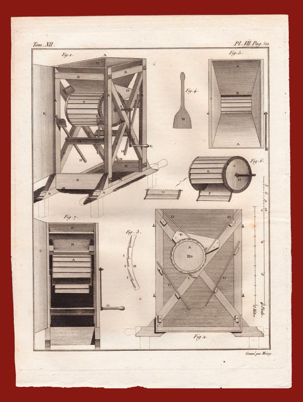 stampa antica macchinario agricoltura rozier