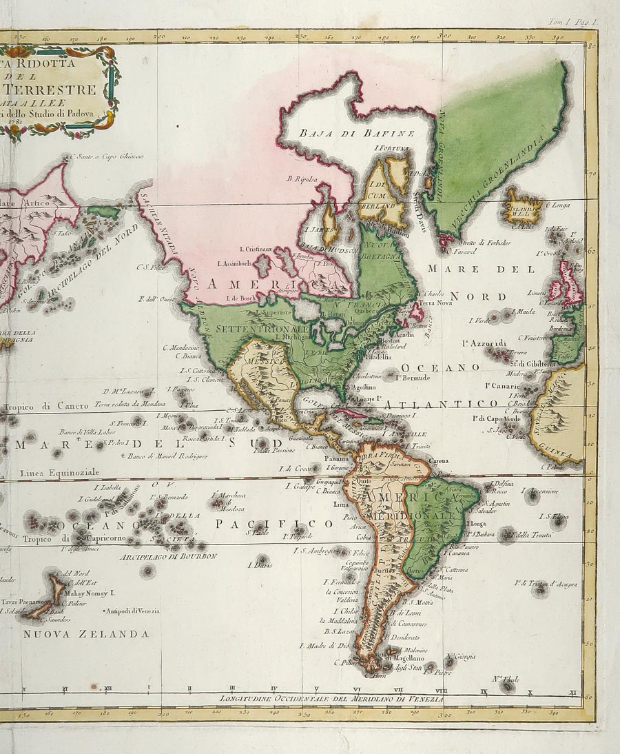 stampa antica carta ridotta globo terrestre carta ridotta globo terrestre