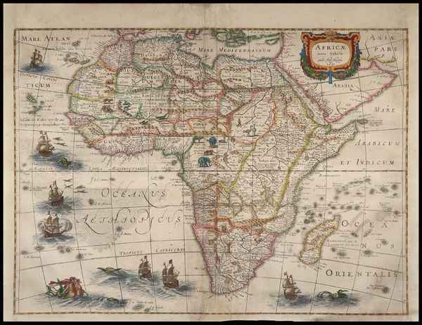 carta geografica africa hondius 1631