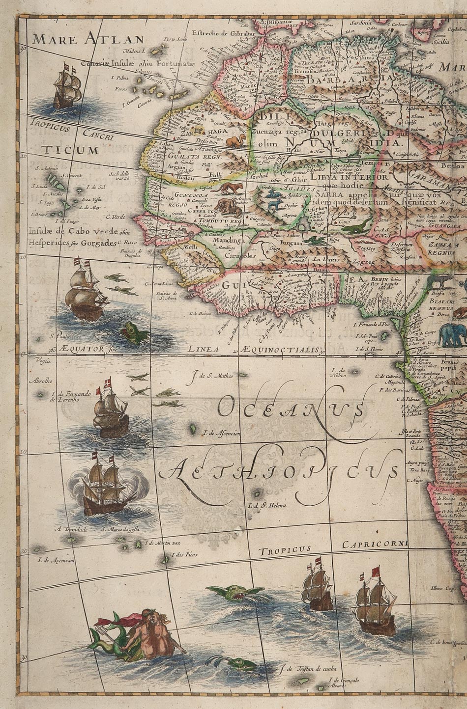 carta geografica africa hondius 1633 carta geografica africa hondius