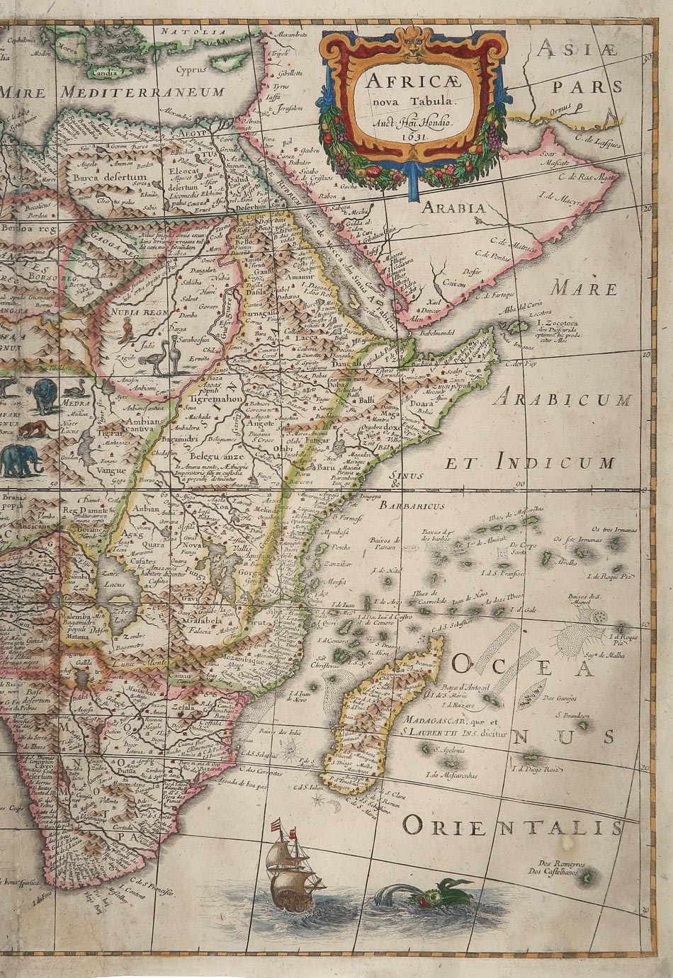 carta geografica africa hondius 1633 carta geografica africa hondius