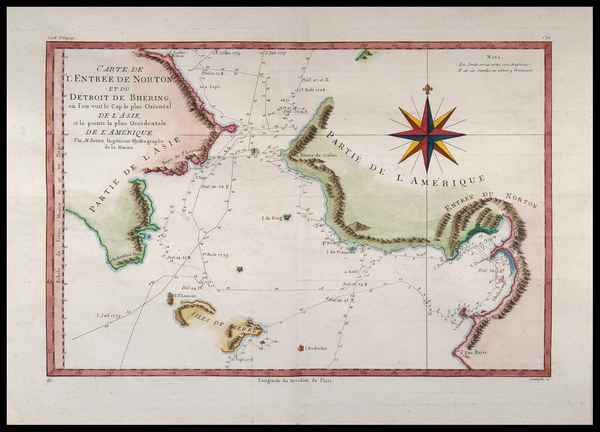 carta geografica antica alaska bonne