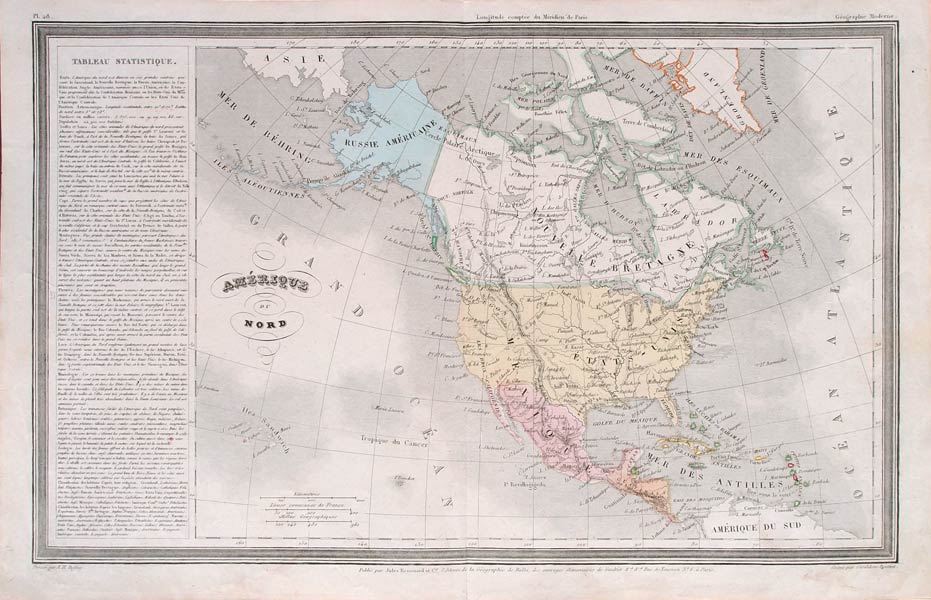 carta geografica antica america dufour