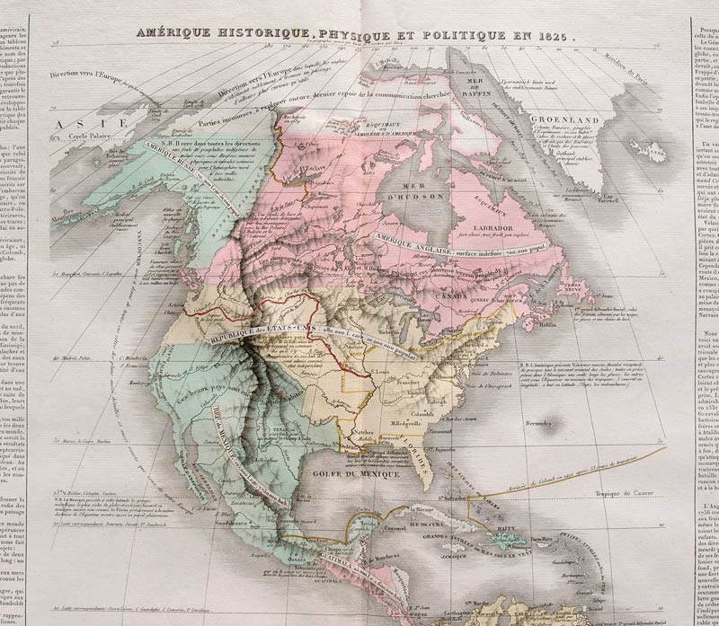 carta geografica america nord