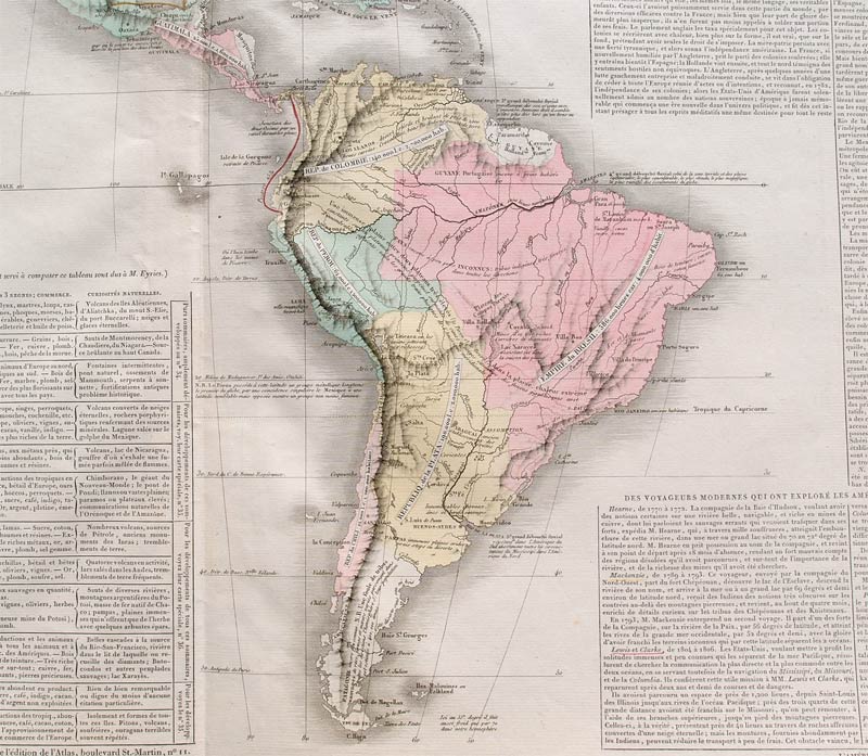 carta geografica america sud