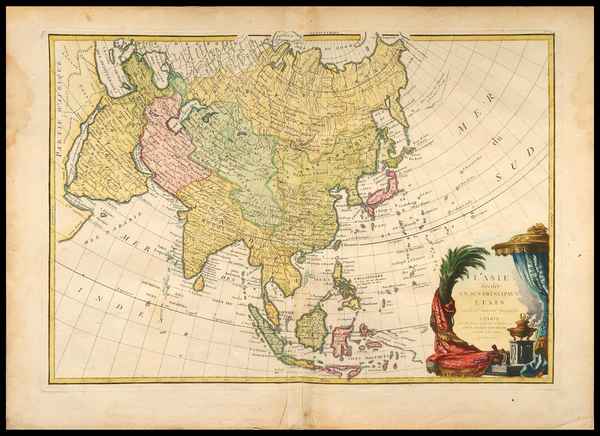 carta geografica asia janvier