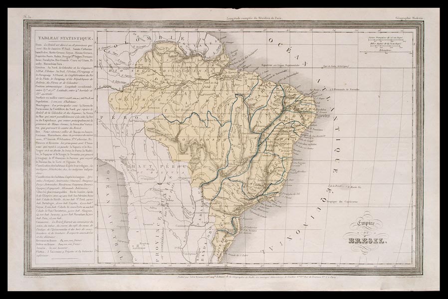 carta geografica antica brasile dufour