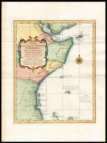 carta geografica coste orientale afrique