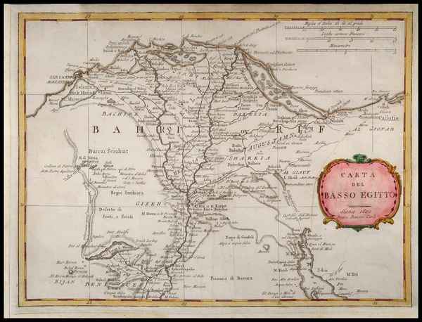 carta geografica egitto pazzini carli