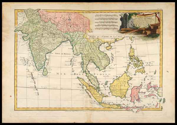 carta geografica indie orientali bonne