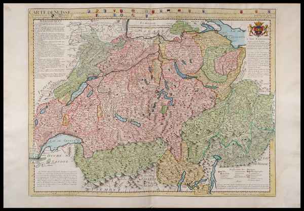 carta geografica antica svizzera de lisle