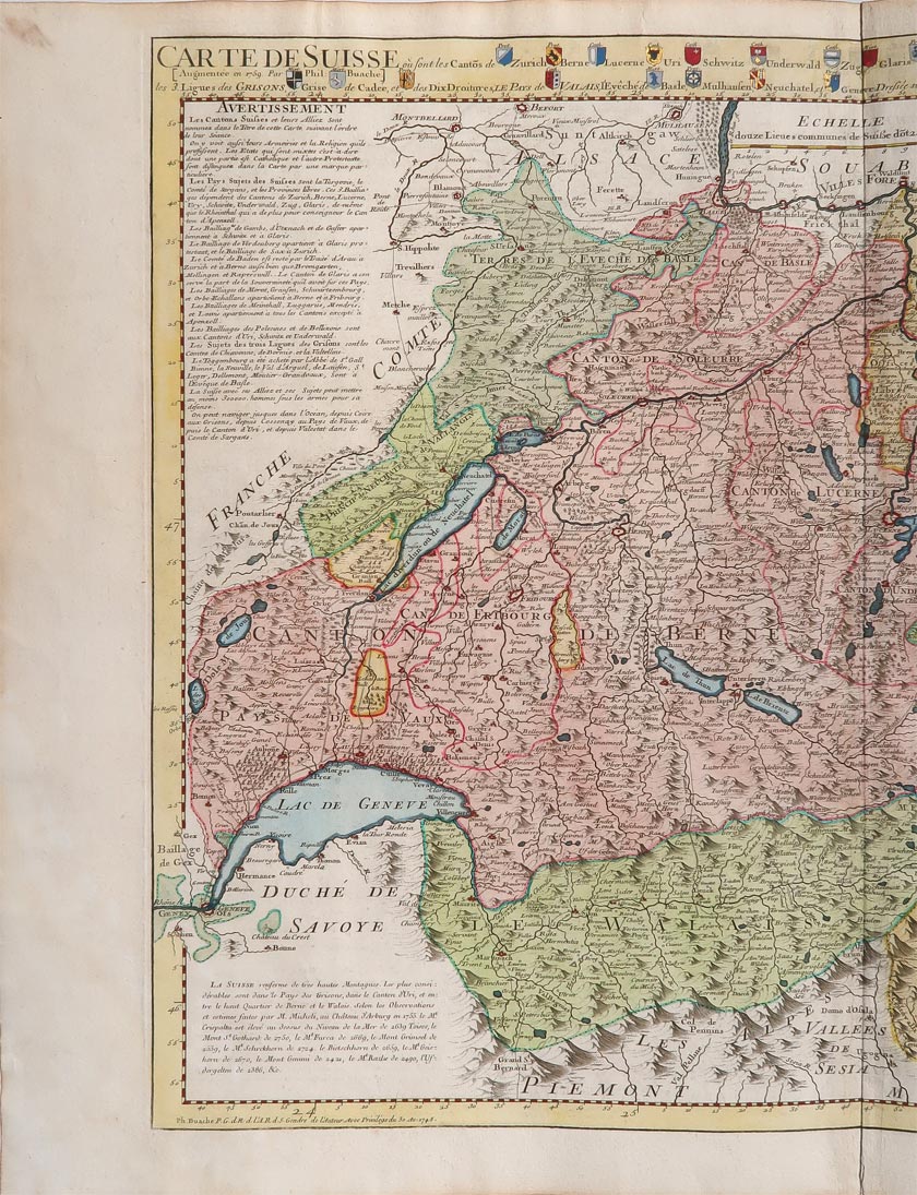 carta geografica antica svizzera de lisle carta geografica svizzera de lisle