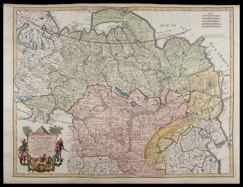 carta geografica tartarie de lisle