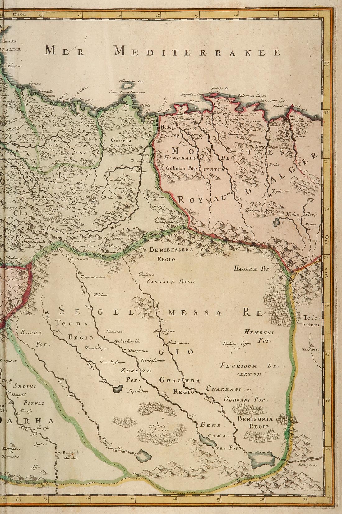 carta geografica estats royaumes fez maroc