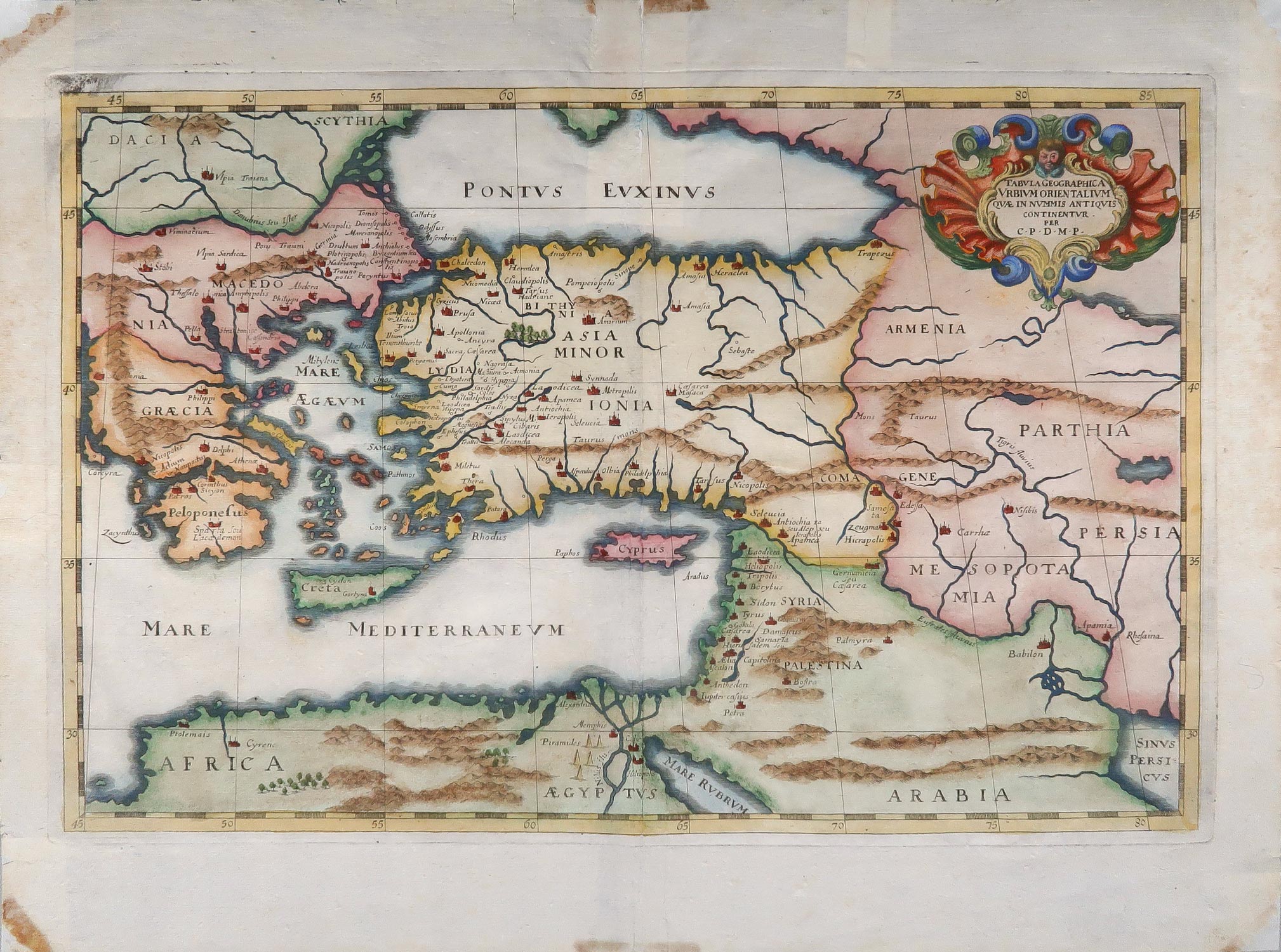 carta geografica impero romano orientale