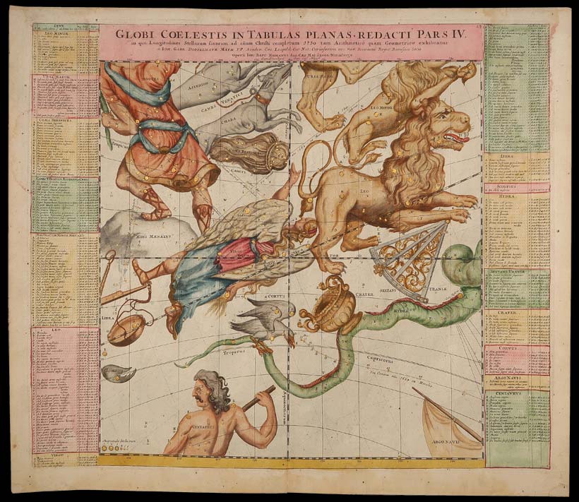 stampa antica globi celesti 4 homann