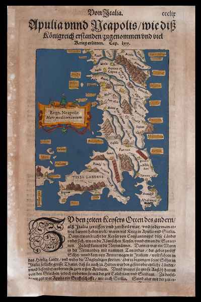 carta geografica antica apulia neapolis munster
