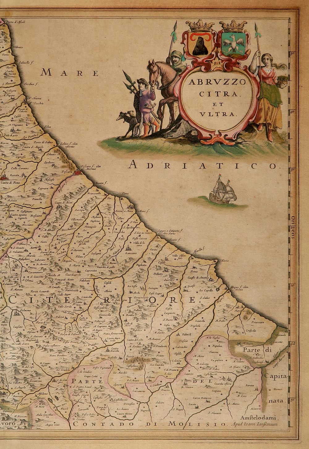 carta geografica antica abruzzo janssonius carta geografica abruzzo janssonius