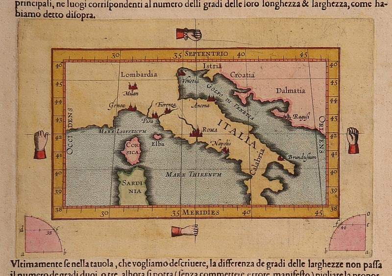 carta geografica antica italia ortelio carta geografica italia ortelio