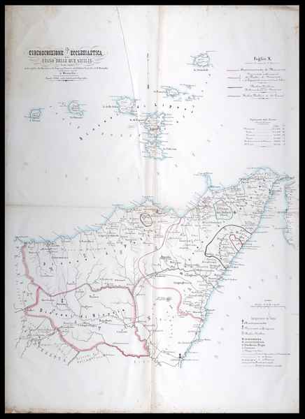 carta geografica arcivescovado messina manzella