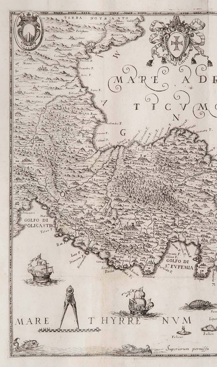 carta geografica antica calabria fiore carta geografica calabria fiore