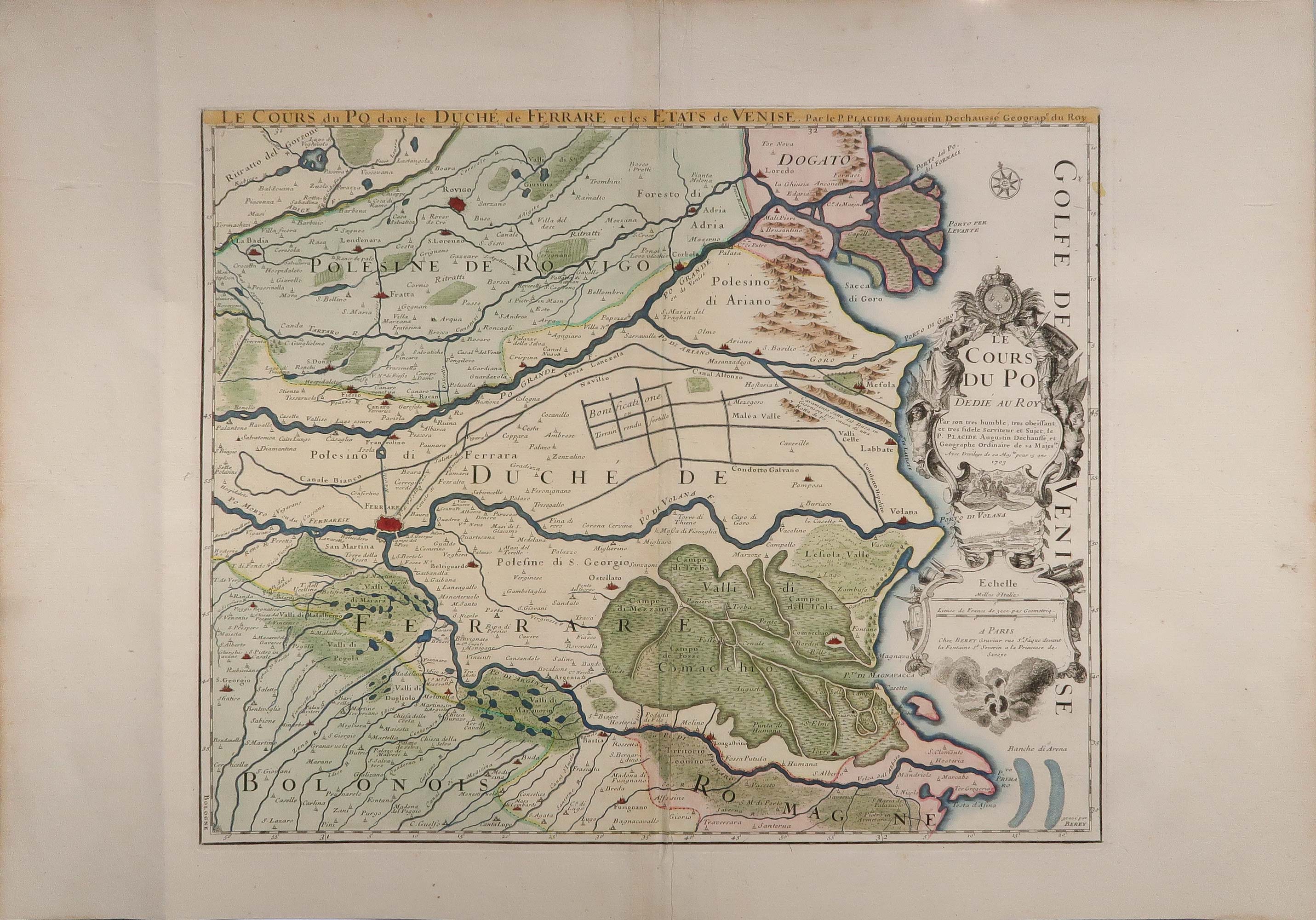 carta geografica corso po ferrarese
