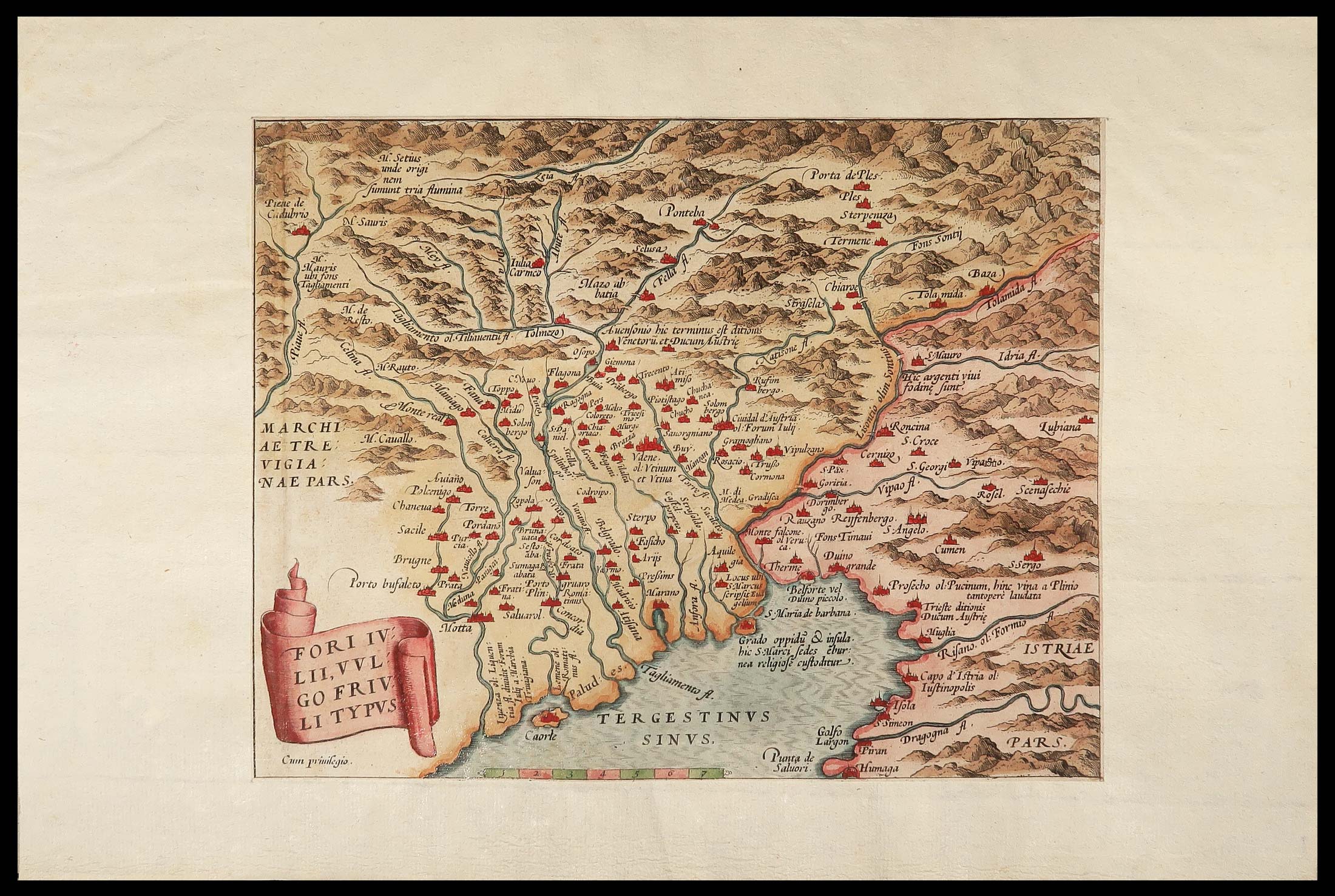 carta geografica fori iulii vulgo friuli typus