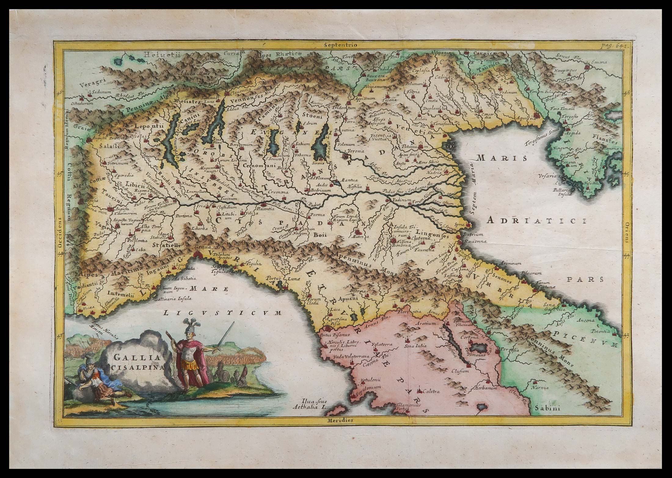 carta geografica storica gallia cisalpina cellarius