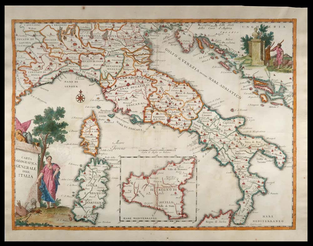 carta geografica generale italia albrizzi