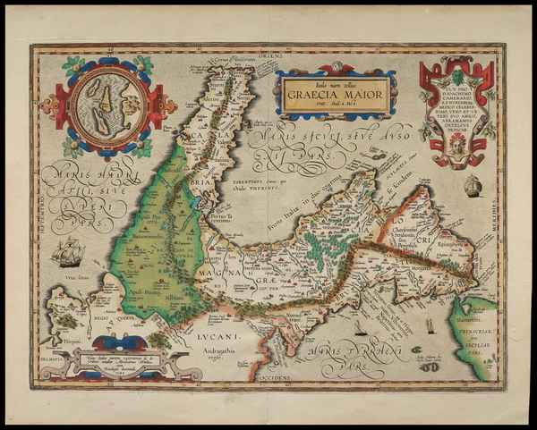 carta geografica magna grecia ortelius