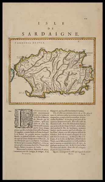 carta geografica isle sardaigne blaeu