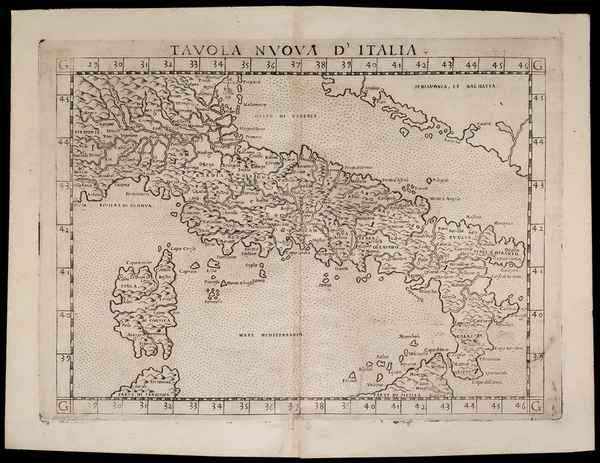 carta geografica italia ruscelli