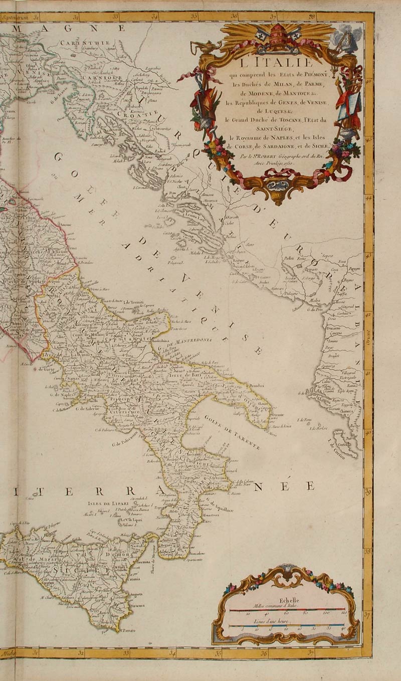 carta geografica antica italia vaugondy carta geografica italia vaugondy