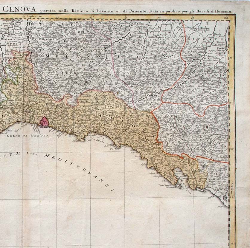 carta geografica antica liguria homann carta geografica liguria homann
