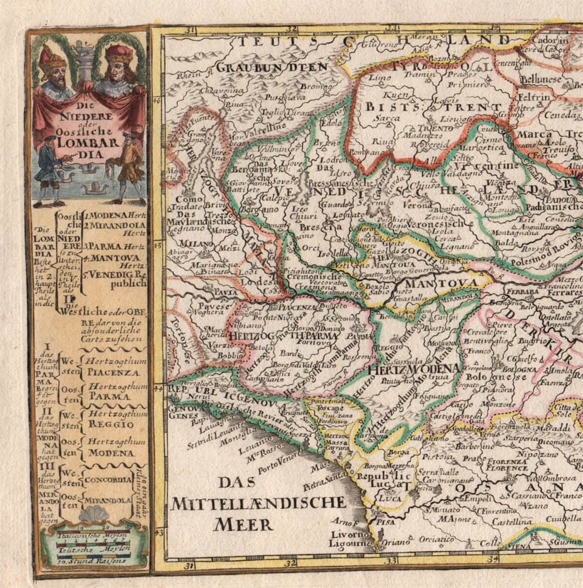 carta geografica italia settentrionale