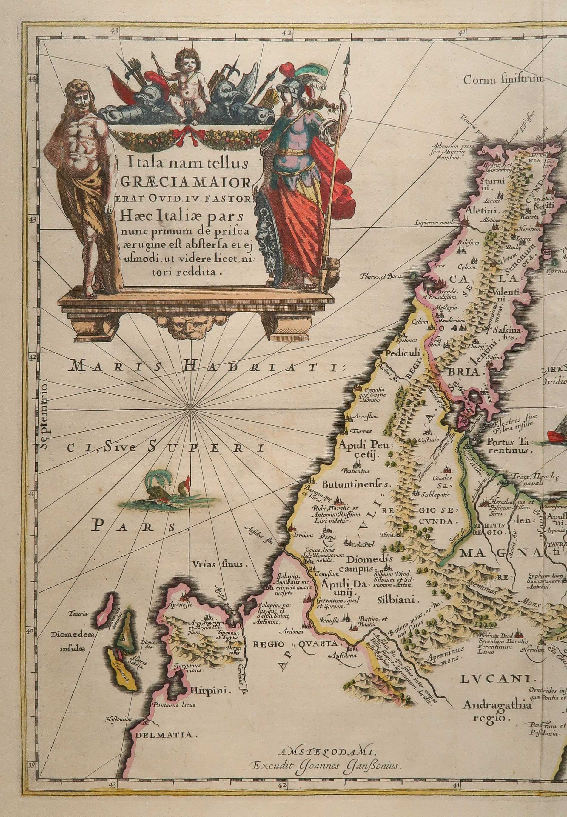 carta geografica italia meridionale magna grecia janssonius carta geografica italia meridionale magna grecia