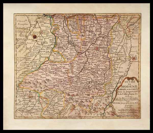 carta geografica ducato modena reggio