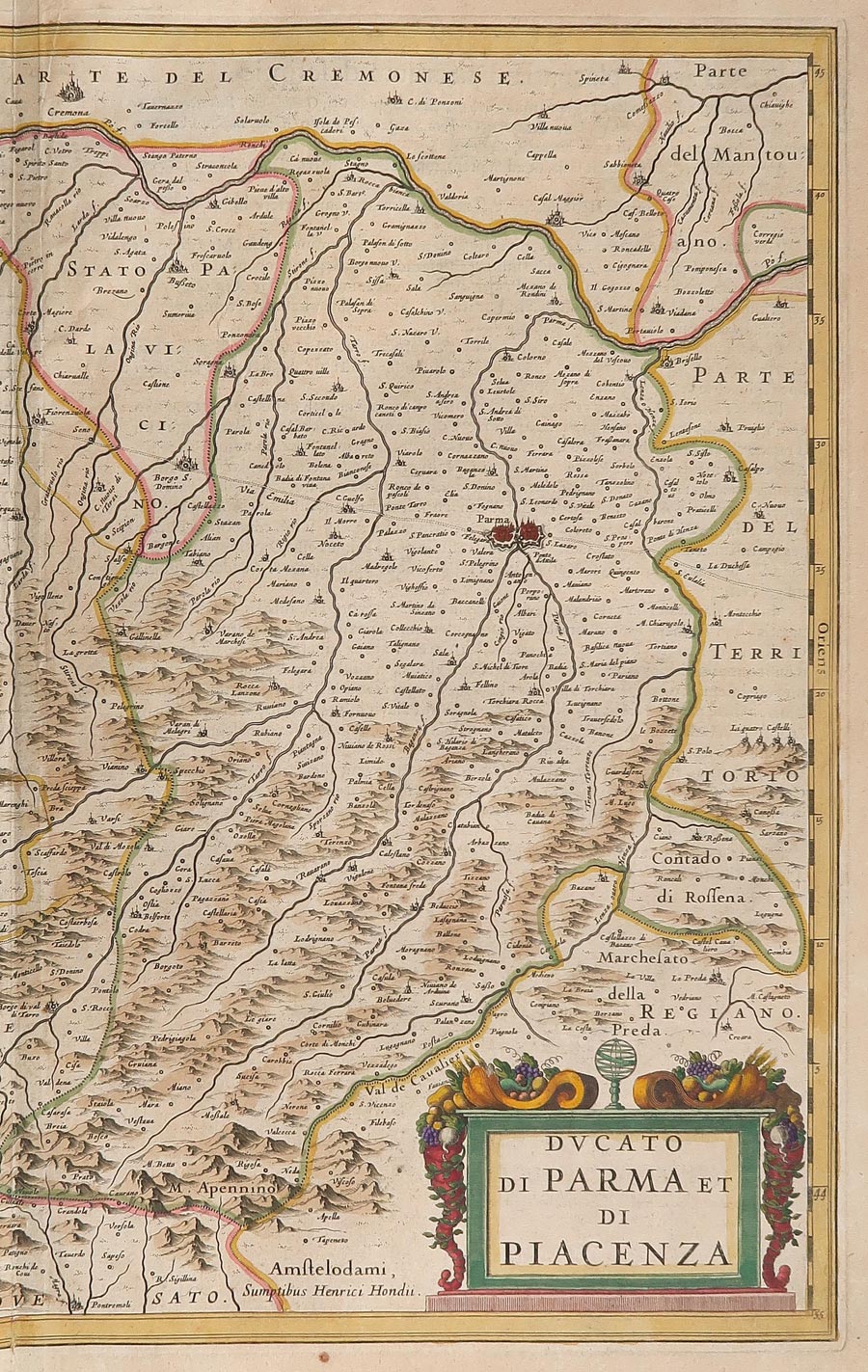 carta geografica ducato parma piacenza