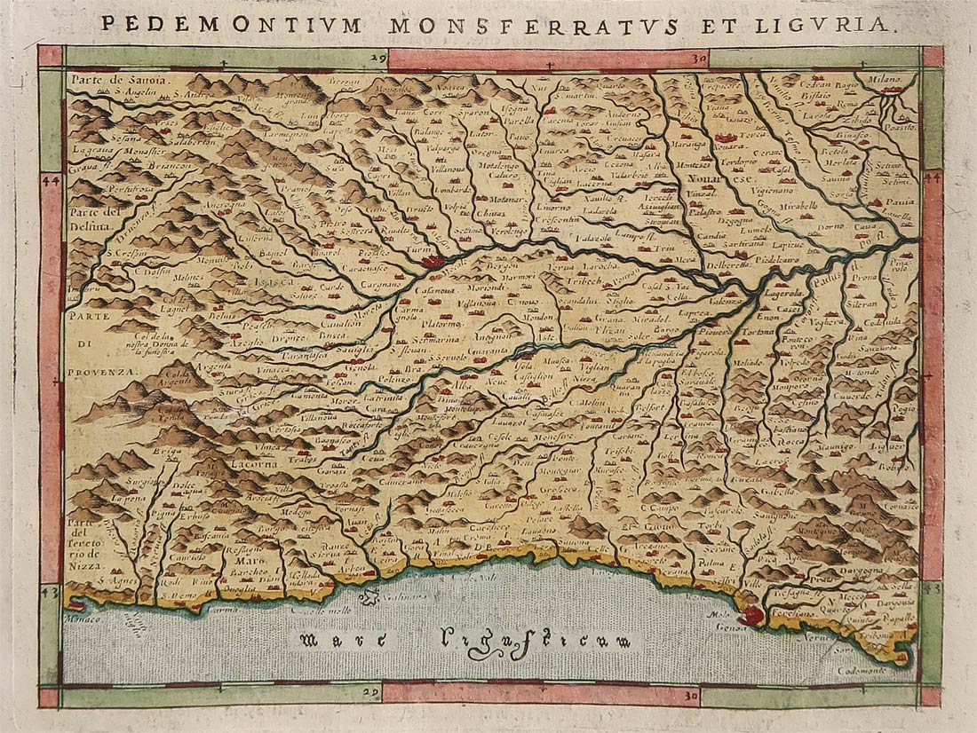 carta geografica monsferratus liguria
