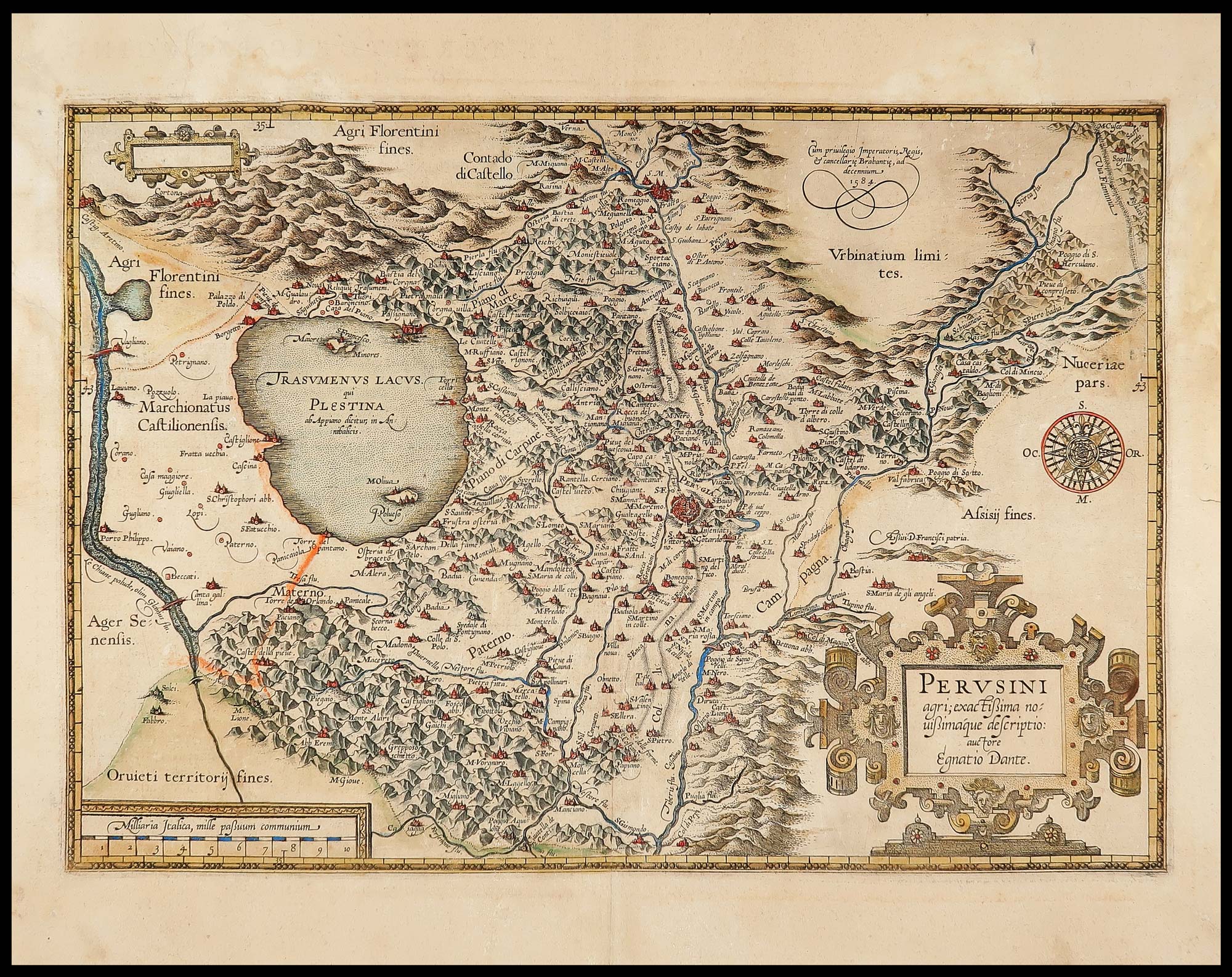 carta geografica perusini agri ortelio