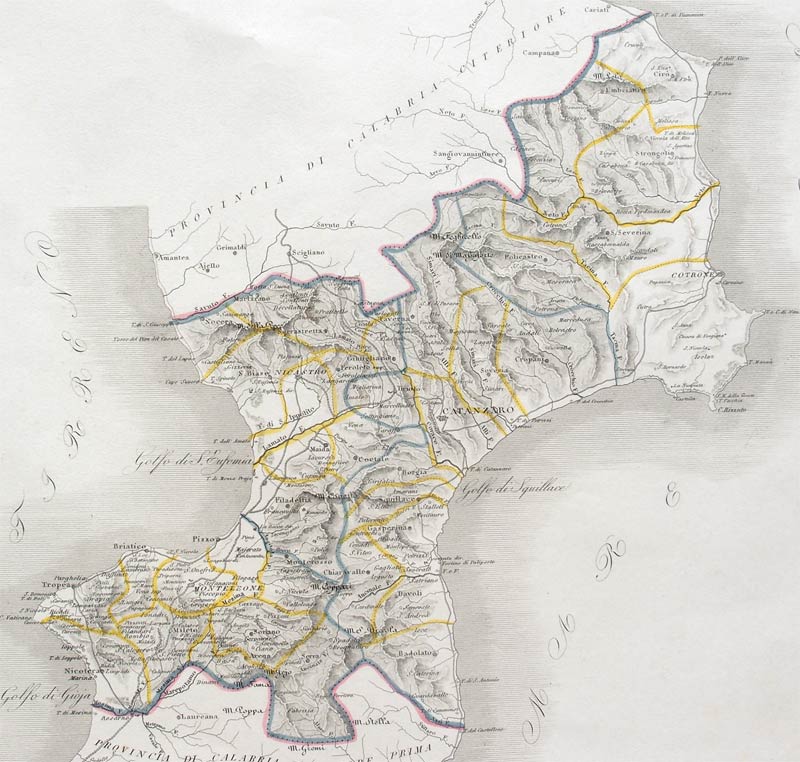 carta geografica antica provincia calabria ulteriore zuccagni carta geografica provincia calabria ulteriore zuccagni